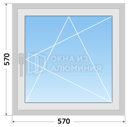 Готовое поворотное окно из алюминиевого сплава AL-620